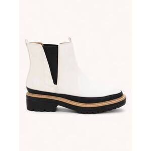 NEW CCOCCI women's valentina chelsea boot in off white
